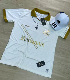 KIT SANTOS POLO BRANCA RACIONAIS + BONÉ ADIDAS BRANCO - comprar online
