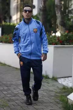 CONJUNTO BARCELONA AZUL NOVO
