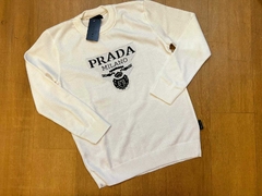 Suéter - Lacoste Prada Milano Branco Bordado