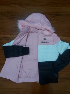 BOBOJACO - BALMAIN ROSA COM BRANCO E AZUL ESCURO