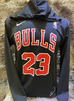 BLUSA MANGA LONGA - CHICAGO BULLS PRETA