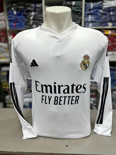 CAMISA - MANGA LONGA REAL MADRI BRANCA NOVA 24-25