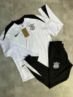 CONJUNTO DE TREINO CORINTHIANS MODELO JOGADOR BRANCO - comprar online