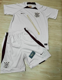 KIT CAMISA CORINTHIANS BEJE+ BERMUDA CORINTHIANS BEJE - comprar online