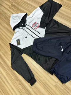 CONJUNTO- CORINTHIANS PRETO E BRANCO - Dk Store
