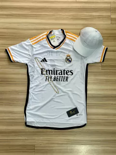 KIT - CAMISA NOVA REAL MADRI VINNI JUNIOR + BONÉ AOKLEY BRANCO - loja online