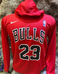 BLUSA MANGA LONGA - CHICAGO BULLS VERMELHA - Dk Store