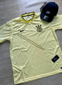 KIT-CORINTHIANS NOVA AMARELA + BONÉ NIKE PRETO - comprar online