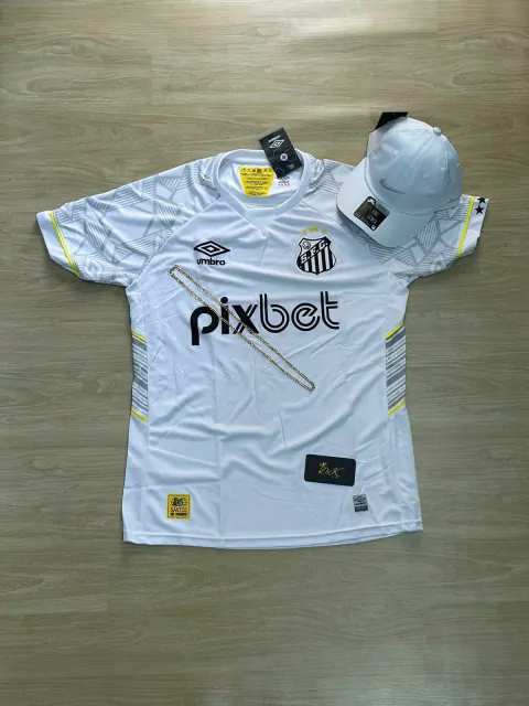 KIT SANTOS NOVA BRANCA + BONE NIKE BRANCO