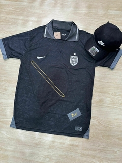 Kit Polo Preta Inglaterra Nova + Boné Nike Preto na internet
