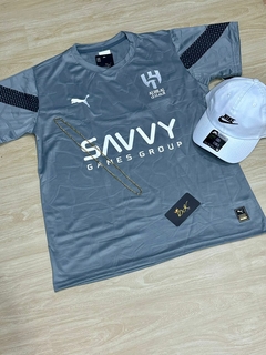 KIT-CAMISA ALHILAL NEYMAR CINZA NOVA + BONÉ NIKE BRANCO - comprar online