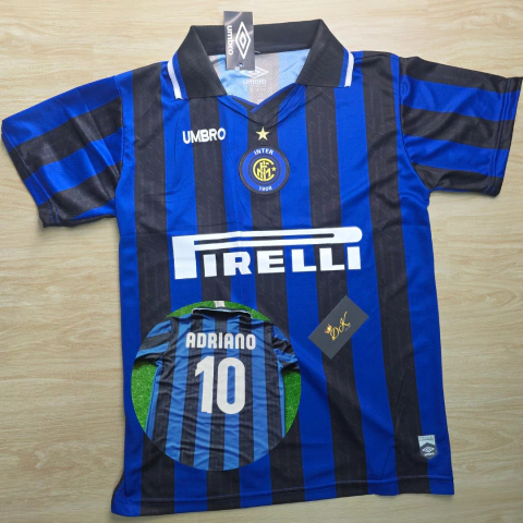 CAMISA RETRO INTER DE MILÃO ADRIANO - comprar online