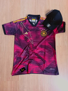 KIT CAMISA ALEMANHA NOVA + BONÉ ADIDAS PRETO + CORRENTE