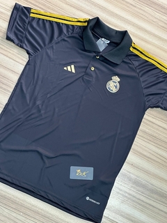 POLO REAL MADRI PRETA COM DOURADA NOVA - comprar online