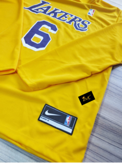 BLUSA MANGA LONGA - LAKERS AMARELA na internet
