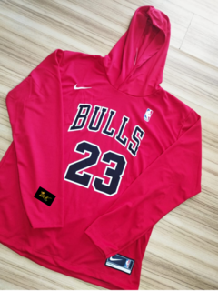 BLUSA MANGA LONGA - CHICAGO BULLS VERMELHA na internet
