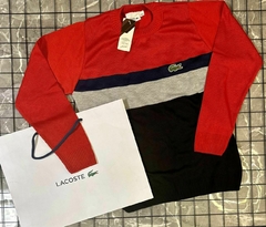 Suéter - Lacoste Preto Listra - comprar online