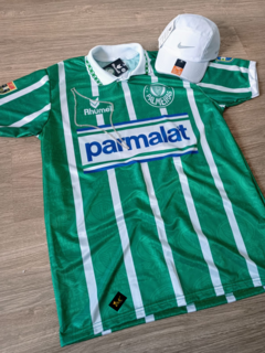 KIT POLO PALMEIRAS PARMALAT + BONÉ NIKE BRANCO