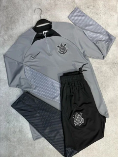 Conjunto Treino Corinthians Tailandesa Cinza - comprar online
