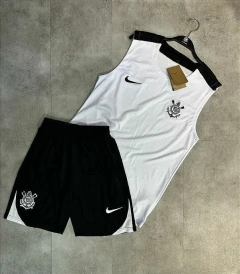 Conjunto Regata+Shorts Corinthians Jogador Branco 25/26 - comprar online