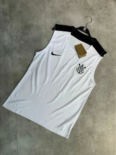 Conjunto Regata+Shorts Corinthians Jogador Branco 25/26 - Dk Store