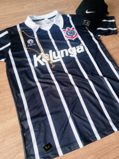 KIT CORINTHIANS KALUNGA PRETA+BONÉ NIKE PRETO +CORRENTE NIKE DOURADA - comprar online