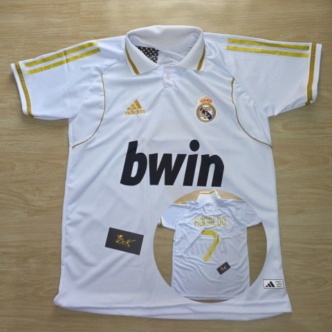 POLO BRANCA RETRO REAL MADRI RONALDO - comprar online