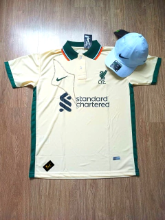 KIT LIVERPOOL SIMBOLO VERDE + BONE BRANCO NIKE PRETO+CORRENTE NIIKE PRATA