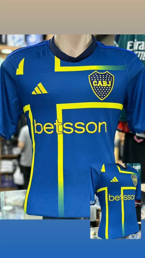 CAMISA NOVA BOCA JUNIORS 3 TORCEDOR
