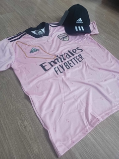 KIT ARSENAL ROSA 22 + BONÉ ADIDAS PRETO + CORRENTE - comprar online