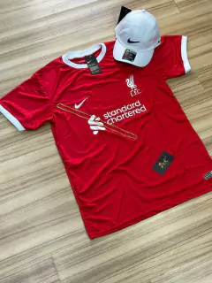 KIT - LIVERPOOL VERMELHA 23/24 NOVA+ BONÉ NIKE BRANCO - comprar online