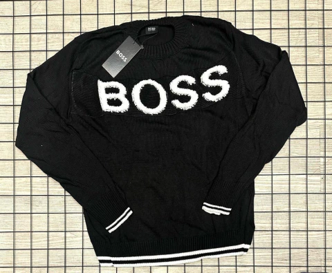 Suéter Lacoste Hugo boss preto C/Branco - comprar online