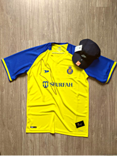 KIT ALL NASSR CR7 + BONÉ NIKE PRETO