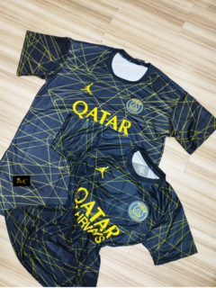 KIT CASAL - PSG PRETA COM DOURADO na internet