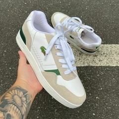 LACOSTE T-CLIP - BRANCO/CINZA/VERDE