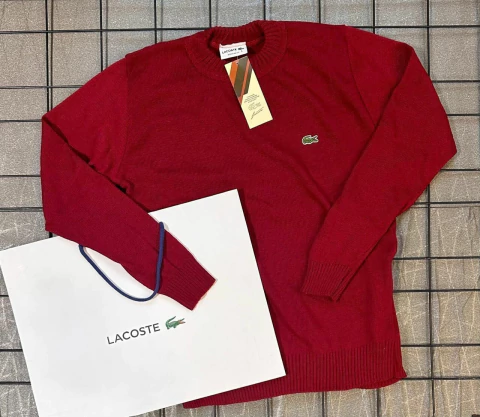 Suéter Lacoste vermelho Basico - comprar online