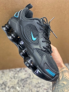 NIKE SHOX TL NOVA PRETO COM AZUL - comprar online