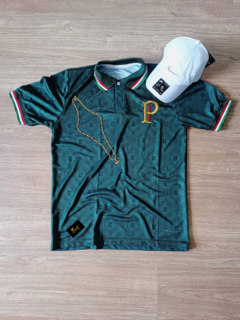 KIT PALMEIRAS COMEMORATIVA + BONÉ NIKE BRANCO