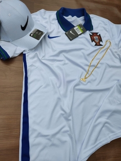 KIT PORTUGAL BRANCA + BONÉ NIKE BRANCO