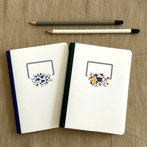 Libretas de Notas - Flores x2