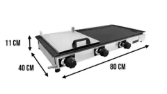 Chapa p/lanches 80x40 Com Prensa á gás - comprar online