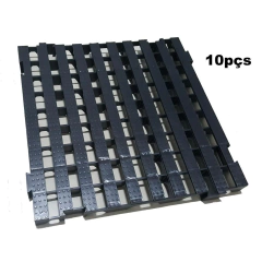 Kit 10 Estrado Pallets plástico 50x50x4,5cm