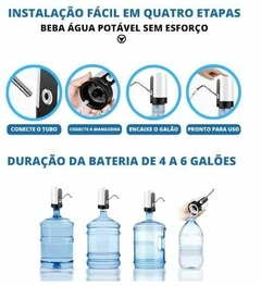 Bomba Galão Água Recarregável Dispensador - loja online