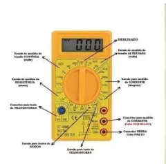 Imagem do Multimetro Digital Portátil Para Medição E Tensão alta precisão