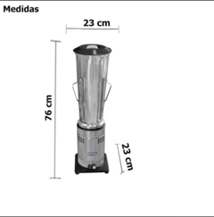 Liquidificador Industrial Baixa Rotação Metvisa 8L 220v inmetro - comprar online