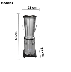 Liquidificador Industrial Baixa Rotação metvisa 6 litros 220v Inmetro - comprar online