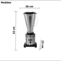 Liquidificador industrial metvisa 3,5 alta rotação 220v inmetro - comprar online