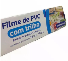 Filme de PVC 28cm x 300m com Trilho Cortante na internet
