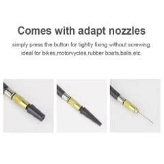 Compressor Bomba de ar para Carro 12v 150w 100PSI Com Lanterna Moto, Carro e Bike na internet