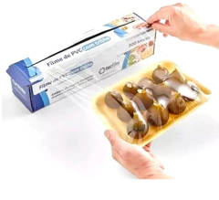 Filme de PVC 28cm x 300m com Trilho Cortante